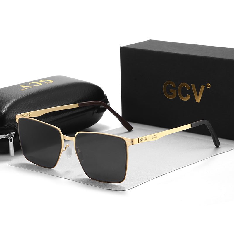 Men's Polarized Sunglasses - Aluminum Magnesium Frame UV400 Driving Shades - HalleBeauty